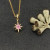 David Yurman North Star-Inspired Red Diamond Pendant Necklace with Extension Chain