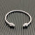 David Yurman Silver 4mm Cable Diamond Lattice Cuff Bracelet