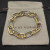 David Yurman Madison Chain Multi-Ring Gold and Silver Bracelet, Length 21cm
