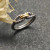 David Yurman Gold and Silver Horizontal Cable Twist Ring
