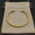 David Yurman 4mm Gold Pearl Diamond Bangle Bracelet