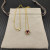 David Yurman 8mm Ruby Heart Diamond Pendant Necklace