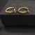 David Yurman Cable Pav&Atilde;&copy; Gold and Silver Hoop Earrings