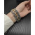 David Yurman Gold and Silver 29mm Multi-Row Chain Bracelet