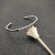 David Yurman Gold and Silver 3mm Gold Wire Cuff Bracelet, Fits Wrist Size 15cm - 18cm