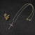 David Yurman Chevron Cross Black Diamond Necklace