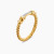 David Yurman Gold-Tone Cable Wrapped Edge Ring