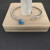 David Yurman 3mm Blue Diamond Cable Cuff Bracelet