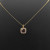 David Yurman Gold Square Red Diamond Necklace 1.5mm