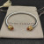 David Yurman 5mm Gold Cable Bracelet with Faceted Edge Design and Champagne Diamonds