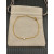 David Yurman 4mm Gold Single Stone White Diamond Bracelet