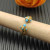 David Yurman 2.3mm Gold Renaissance Turquoise Pav&Atilde;&copy; Diamond Ring