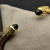 David Yurman Gold 5mm Five-Row Cable Bracelet with Black Pav&Atilde;&copy; Diamonds