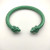 David Yurman 7mm Green Colorful Enamel Cuff Bracelet, Fits Wrist Size 16cm - 20cm