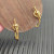 David Yurman Gold 38.2mm Petite Chain Link Earrings