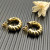 David Yurman 20.5x20mm Gold Cable Spiral Hoop Earrings