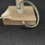 David Yurman 5mm Gold Cable Bracelet with Faceted Edge Design and Blue Diamonds