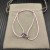 David Yurman Pink Double Ring Sterling Silver Nylon Cord Bracelet