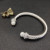 David Yurman 7mm Pearl-Set Cable Cuff Bracelet