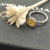 David Yurman Four-Prong Square Yellow Diamond Ring