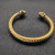 David Yurman 7mm Gold Colorful Enamel Cuff Bracelet, Fits Wrist Size 16cm - 20cm