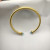 David Yurman 4mm Gold Blue Diamond Bangle Bracelet