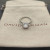 David Yurman Four-Prong Square White Agate Ring