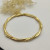 David Yurman 4.4mm Gold Small Infinity Interwoven Bangle Bracelet