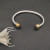 David Yurman 5mm Gold Cable Bracelet with Purple Diamonds