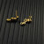 David Yurman Gold 15mm Ear Climber Stud Earrings