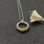 David Yurman Gold and Silver Rotating Hook Diamond Pendant Necklace, 1.5mm Chain, Length 45cm + 5cm