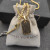 David Yurman Gold Tone Pav&Atilde;&copy; Black Diamond Tag Necklace