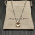 David Yurman Sterling Silver 11mm Four-Prong Champagne Diamond Necklace