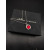 David Yurman 14mm Square Red Diamond Necklace