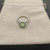 David Yurman Four-Prong Square Green Diamond Ring