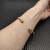 David Yurman 4mm Gold Round End Pav&Atilde;&copy; Diamond Bracelet