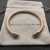 David Yurman 5mm Brown Colorful Enamel Cuff Bracelet, Fits Wrist Size 16cm - 20cm