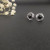 David Yurman 7mm Cable Square Black Diamond Stud Earrings
