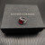 David Yurman Sterling Silver 14mm Square Red Diamond Ring