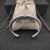 David Yurman 7mm Sterling Silver Cable Cuff Bracelet with Bead End Caps Pink Diamonds