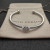 David Yurman 3mm Silver Sunburst Cuff Bracelet, Fits Wrist Size 16cm - 20cm