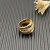 David Yurman 17.5mm Five-Row Cable Cross Diamond Ring