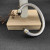 David Yurman Gold and Silver 7mm Double End Cap Cable Bracelet with Brown Pav&Atilde;&copy;