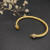 David Yurman 5mm Gold Diamond Yellow Diamond Bangle Bracelet
