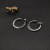 David Yurman Cable Pav&Atilde;&copy; Diamond Silver Hoop Earrings