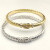 David Yurman 6.2mm Silver Pav&Atilde;&copy; Hook Clasp Engraved Wave Bracelet
