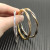 David Yurman 4.4mm Gold Small Infinity Interwoven Bangle Bracelet