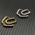 David Yurman Gold 24.3&Atilde;15.9mm Cable Twist Hoop Earrings