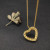 David Yurman Gold-Tone Heart Pendant Necklace