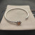 David Yurman 3mm Cable Classic Four-Point Champagne Diamond Cuff Bracelet